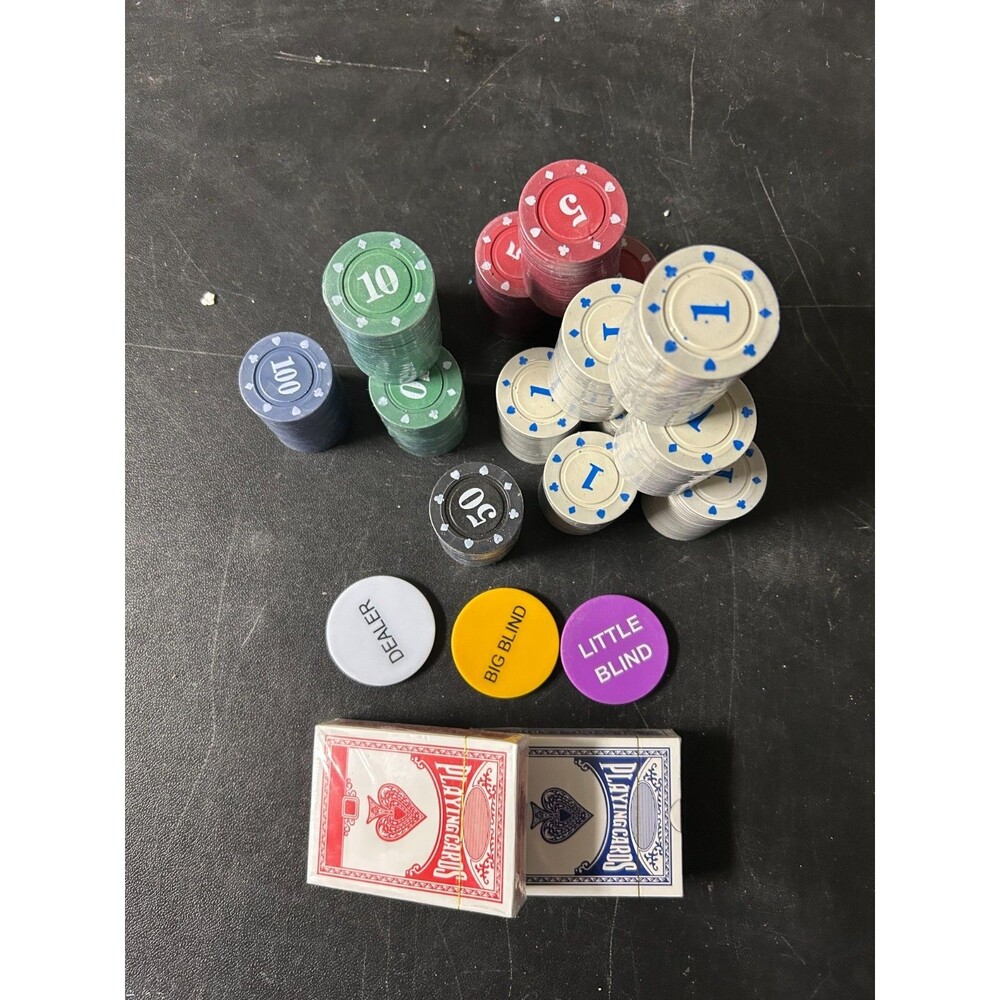 Texas hold em poker set. I pay shipping